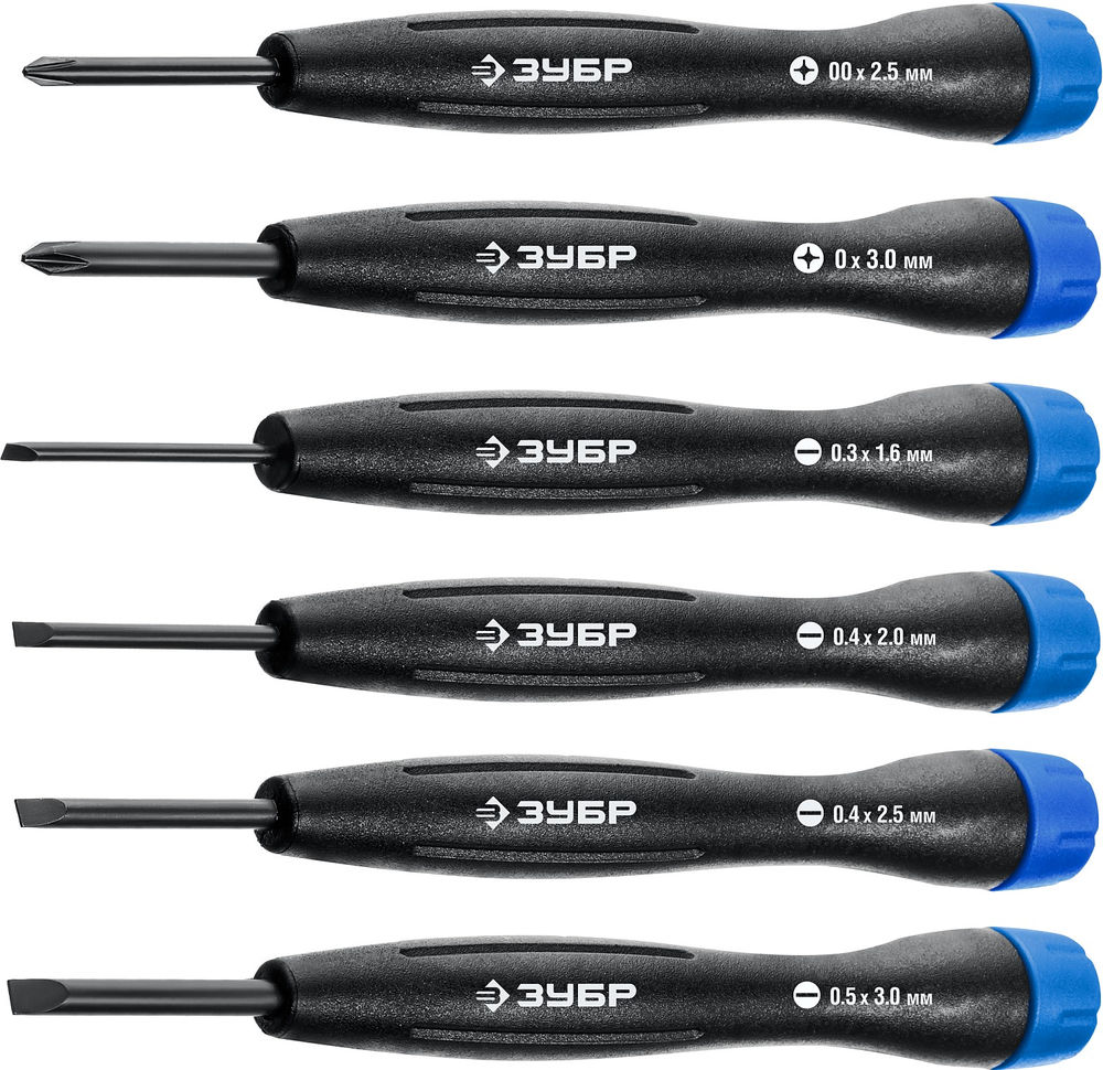 Набор отверток TX-6, 6 шт, для точных работ ЗУБР Профессионал 25658-H6_z01