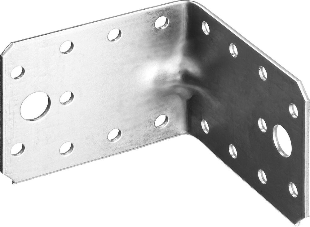 Крепежный уголок усиленный УКУ-2.0 65 x 90 x 90 x 2 мм, цинк ЗУБР 310116-65-090