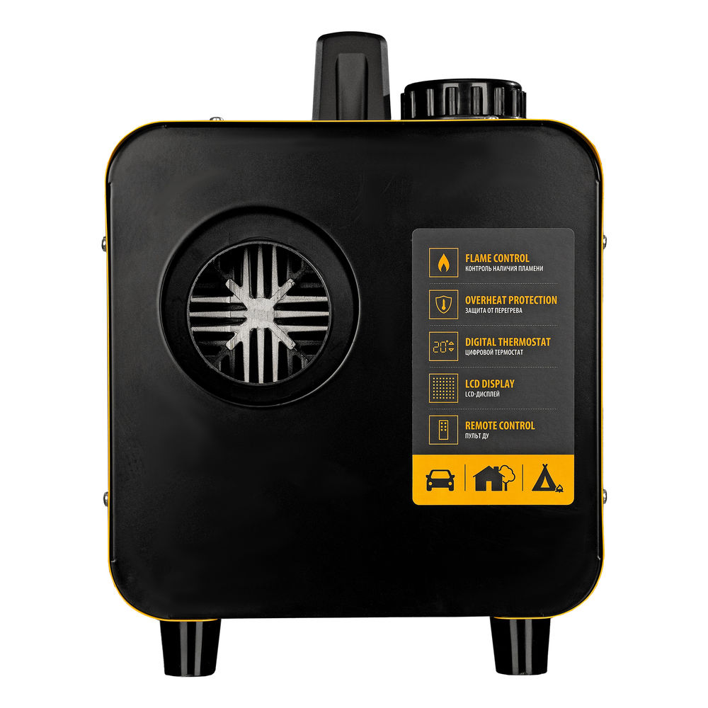 Дизельная тепловая портативная пушка Flame-5, 5кВт, 300м3/ч, непр.наг., циф. терм. Denzel (96495)