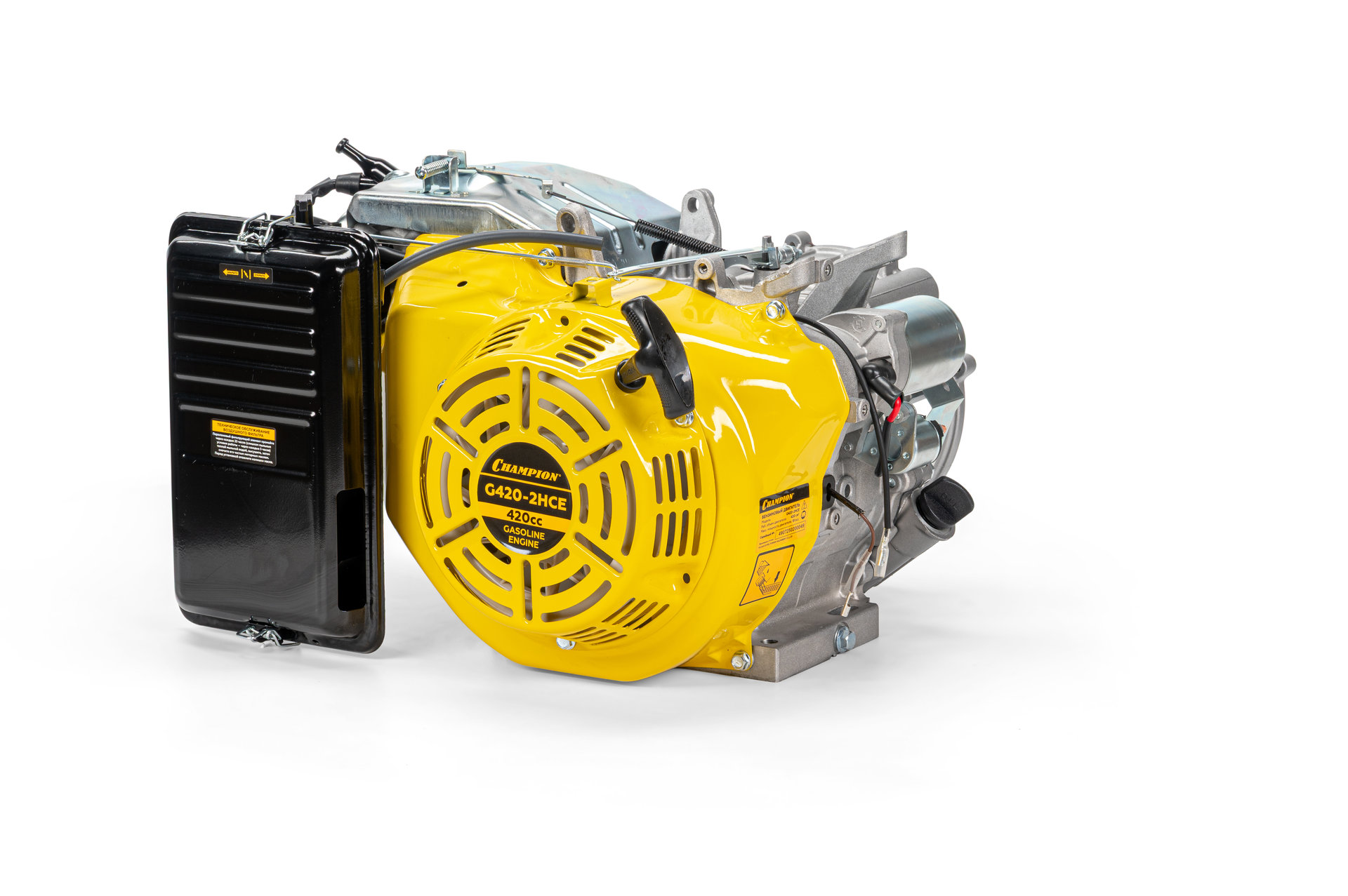 Двигатель 15лс/11кВт 420см? конус 27кг CHAMPION G420-2HCE