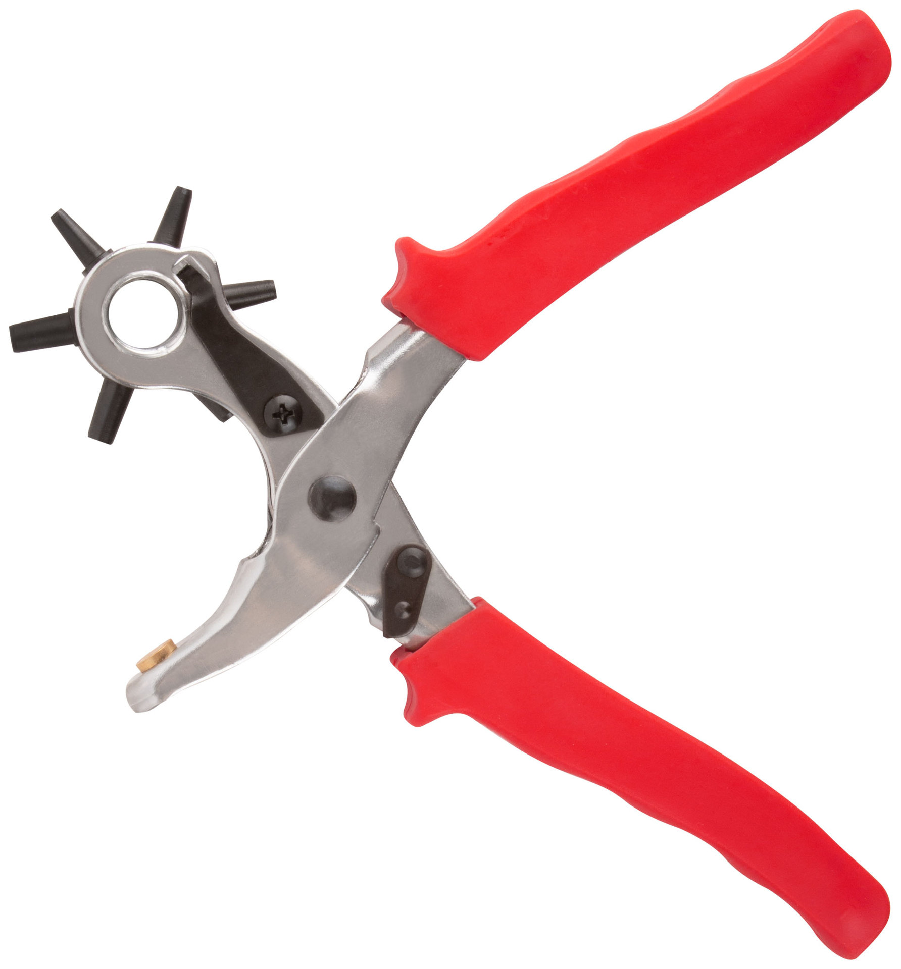 Дырокол-пробойник с револьверной головкой, усиленный (отверстия 2-3-3,5-4-4,5-5 мм ) (67426)