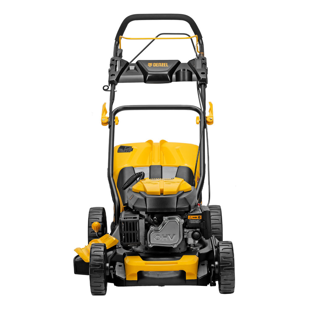 Газонокосилка бензиновая GLD-460SP, 146 куб.см, ширина 46 см, привод 7 уровней, травосборник 50 л Denzel (58803)