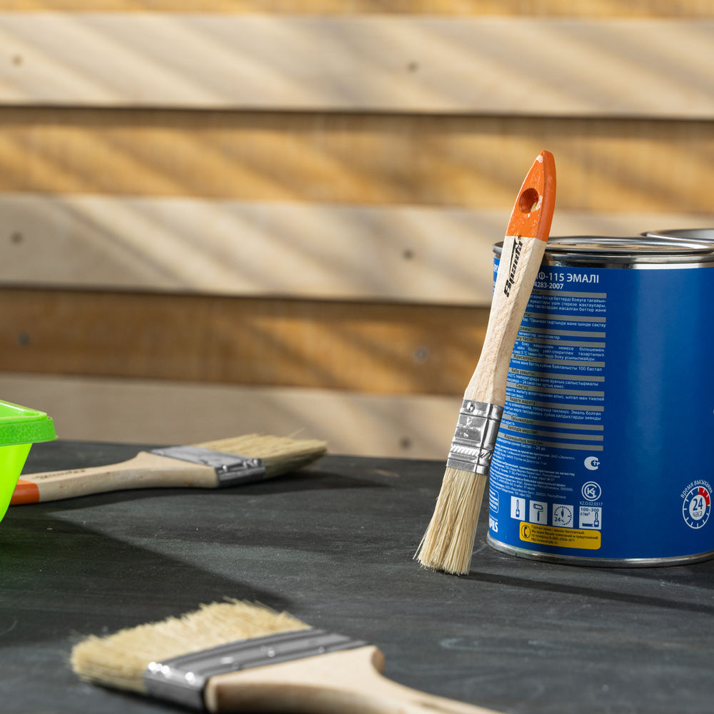 Кисть плоская Slimline 3/4 (20 мм) натуральная щетина, деревянная ручка Sparta (824155)