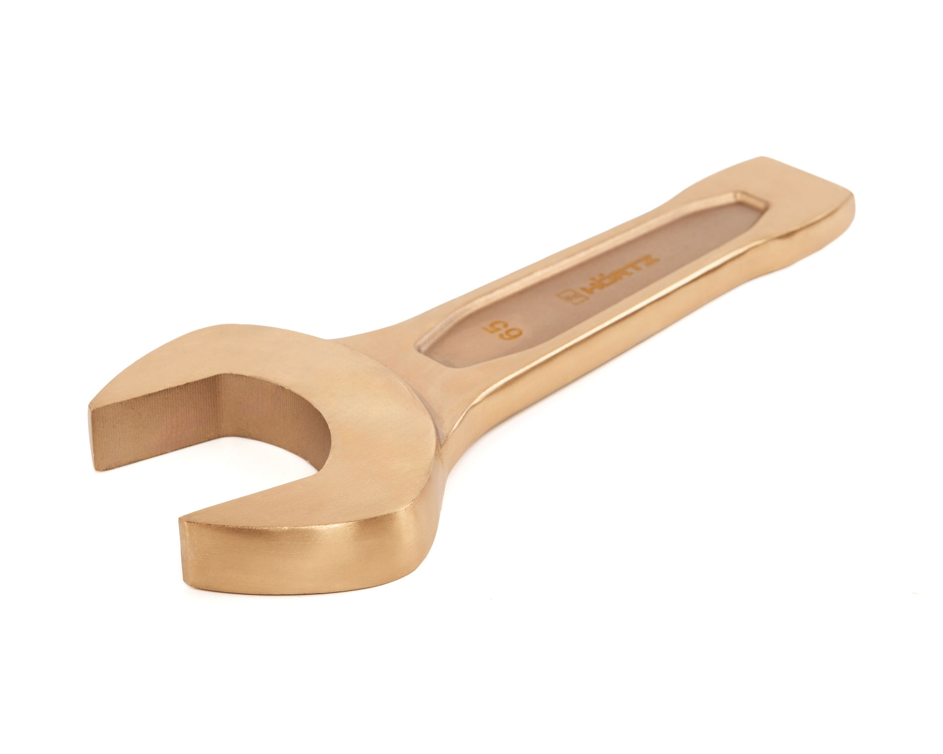 Ключ гаечный рожковый ударный 65 искробезопасный сплав BeCu, HORTZ