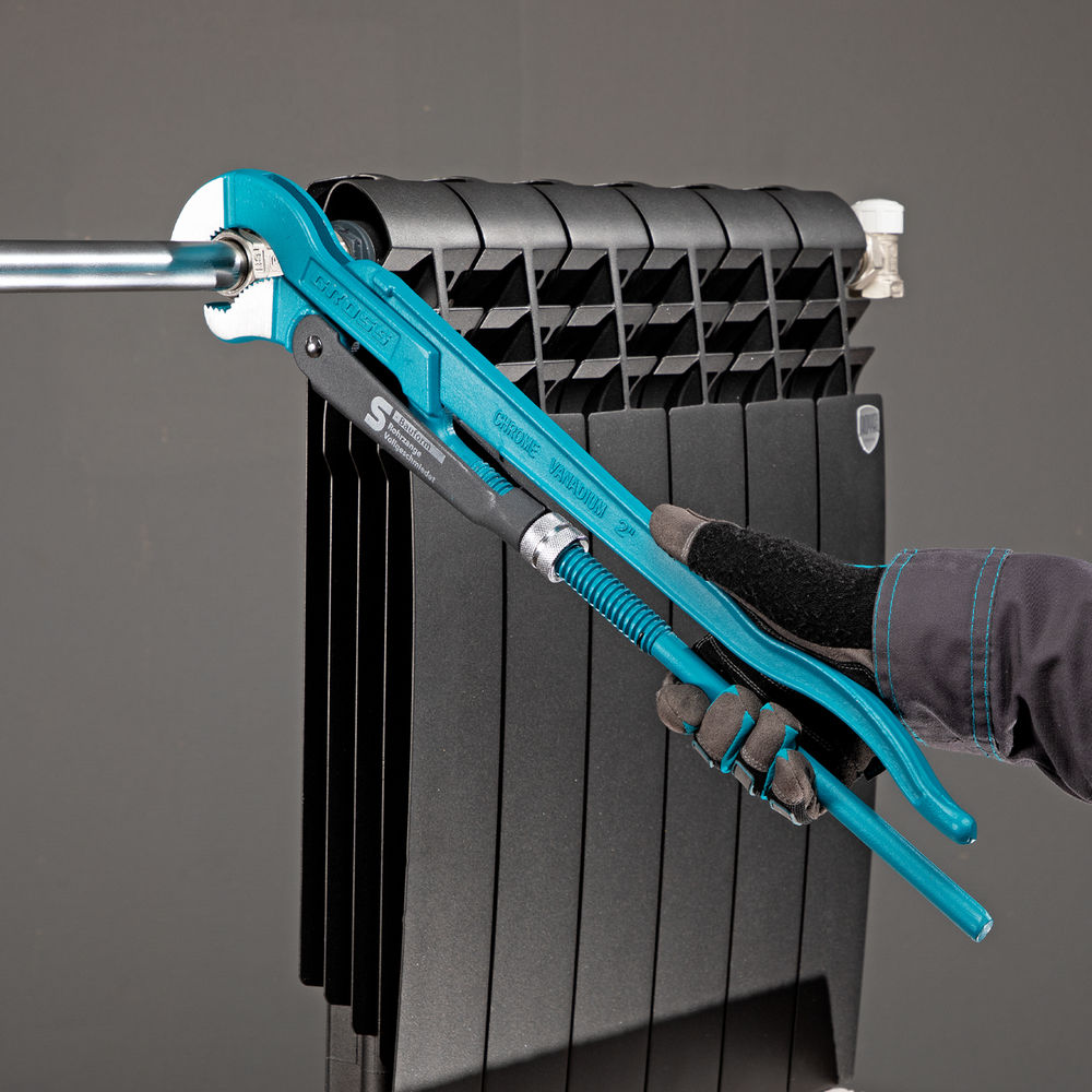 Ключ трубный рычажный 2, №3, цельнокованый, CrV, тип S Gross