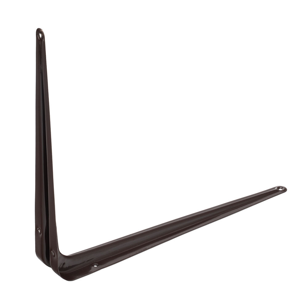 Кронштейн угловой с ребром, 300 х 350 мм, коричневый Сибртех (94028)