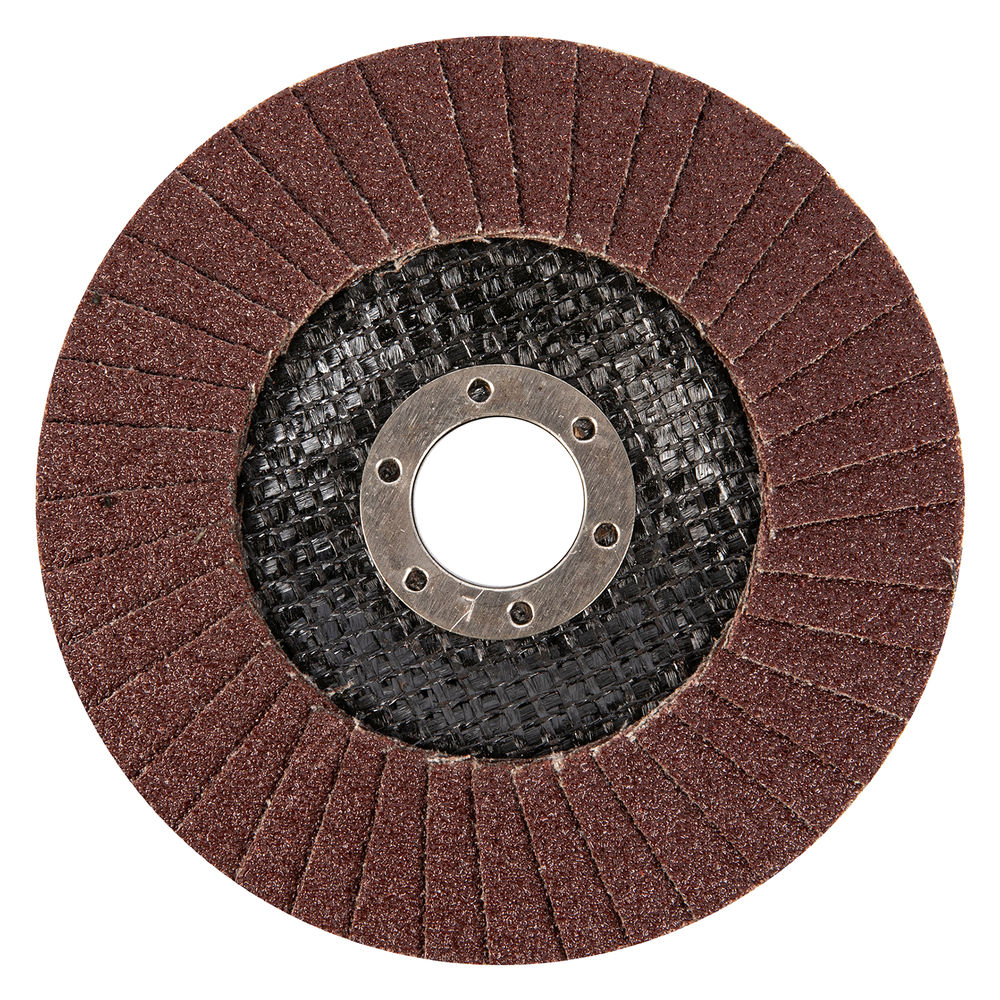 Круг лепестковый торцевой, конический, Р 80, 125 х 22.2 мм Сибртех (74085)