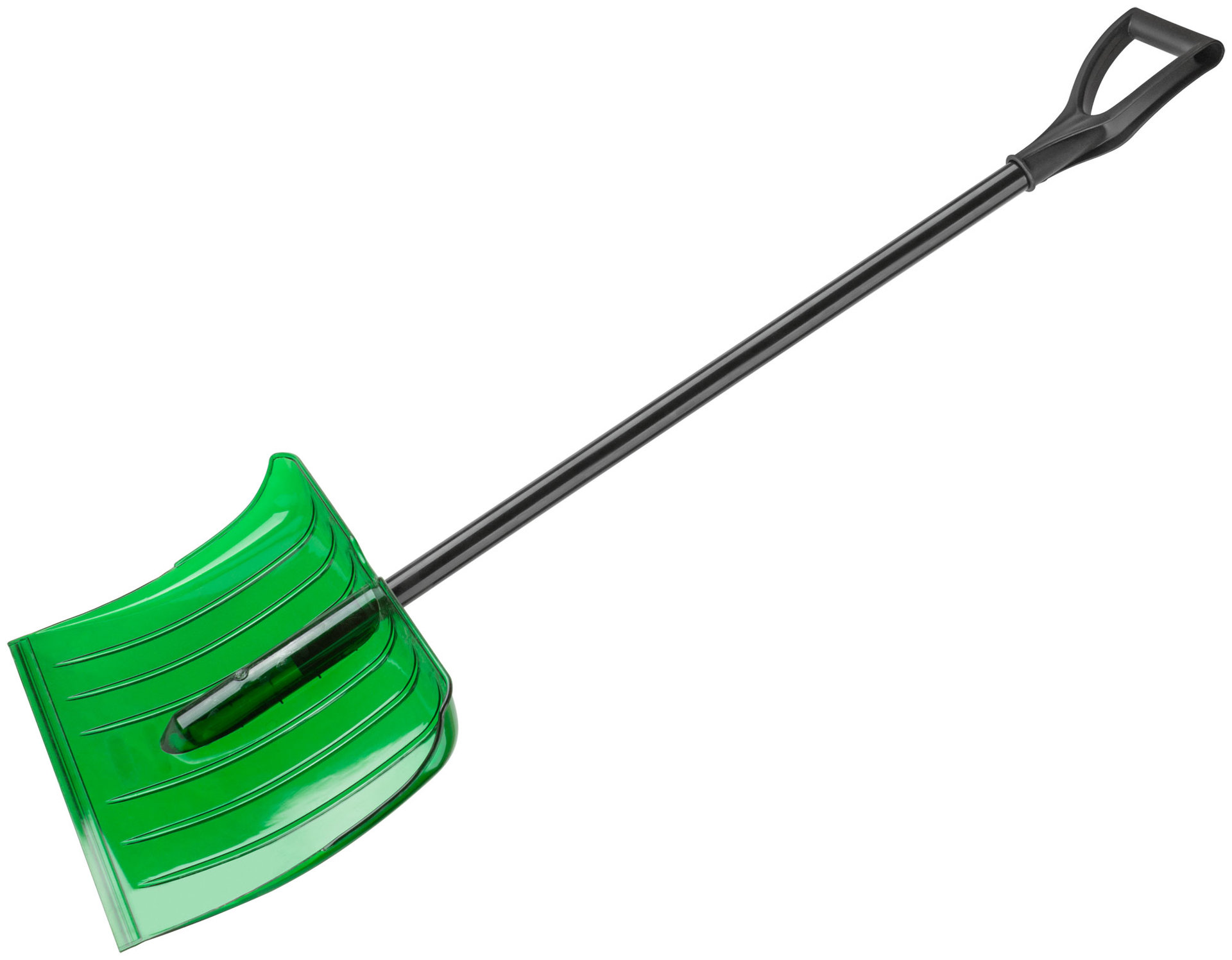 Лопата для уборки снега Профи поликарбонатная, алюминиевый черенок, большая 520х375х1350 мм (68115)