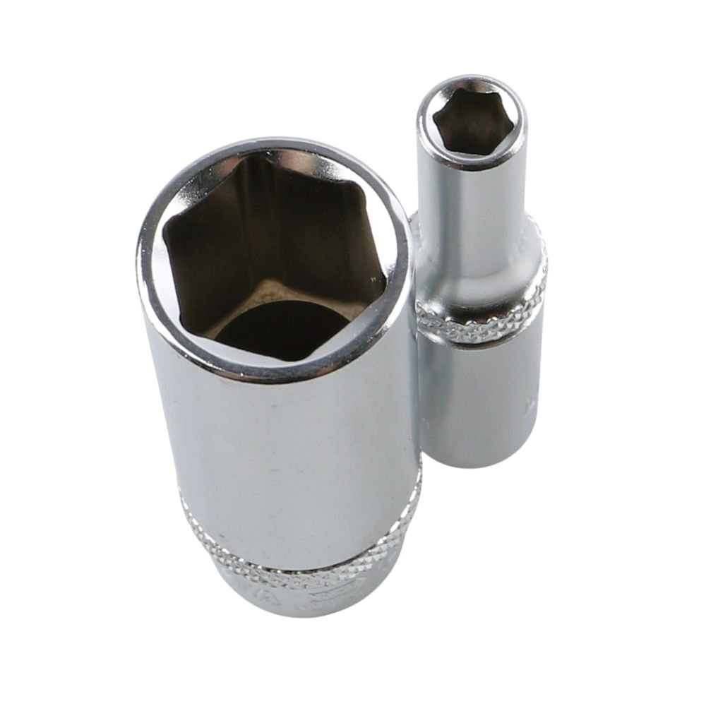 Набор глубоких торцевых головок 6-ти гранных 10 пр. на линейке, 5-14 мм 1/4 Licota TBS-23101