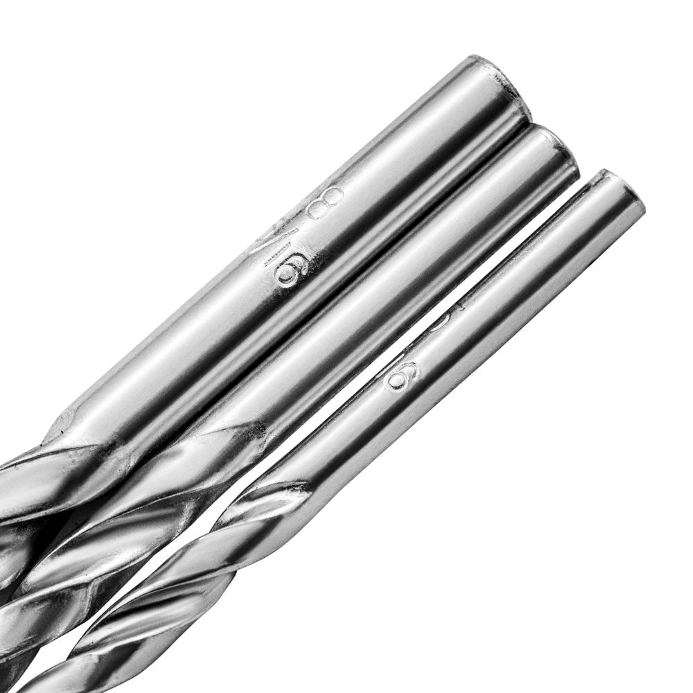 Набор сверл по бетону 5-6-8 мм, металлу 5-6-8 мм, дереву 5-6-8 мм, 9 шт, цилиндрический хвостовик Sparta (725055)