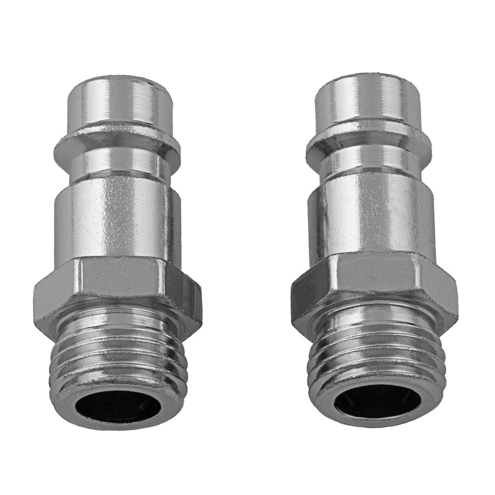 Ниппель универсальный быстросъемный (папа) 1/4, внешняя резьба, 2 шт, Stels (57053)