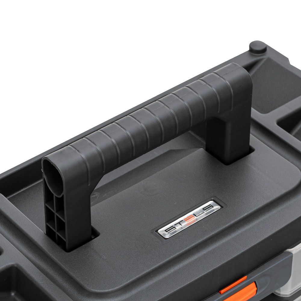 Органайзер для хранения с выдвижными лотками 310х150х260мм, 4 секции, пластик Stels