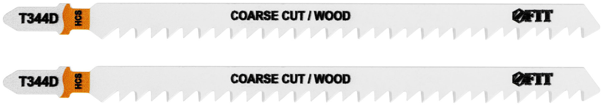 Полотна по дереву, HCS, разведенные, шлифованные зубья 151/126/4 мм (T344D), 2 шт. (40942)