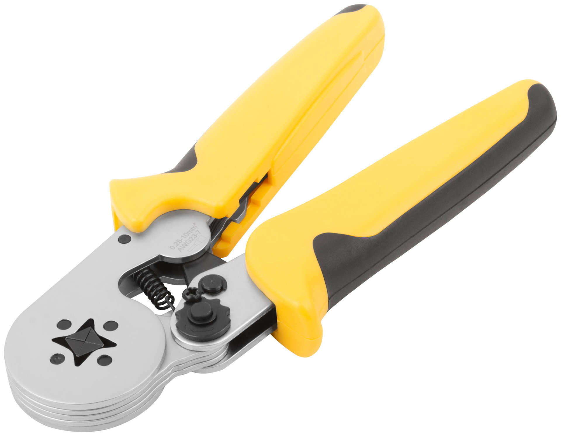 Пресс-клещи для обжима втулочных наконечников 0,25-10 мм, прорезиненные ручки 175 мм (60072)