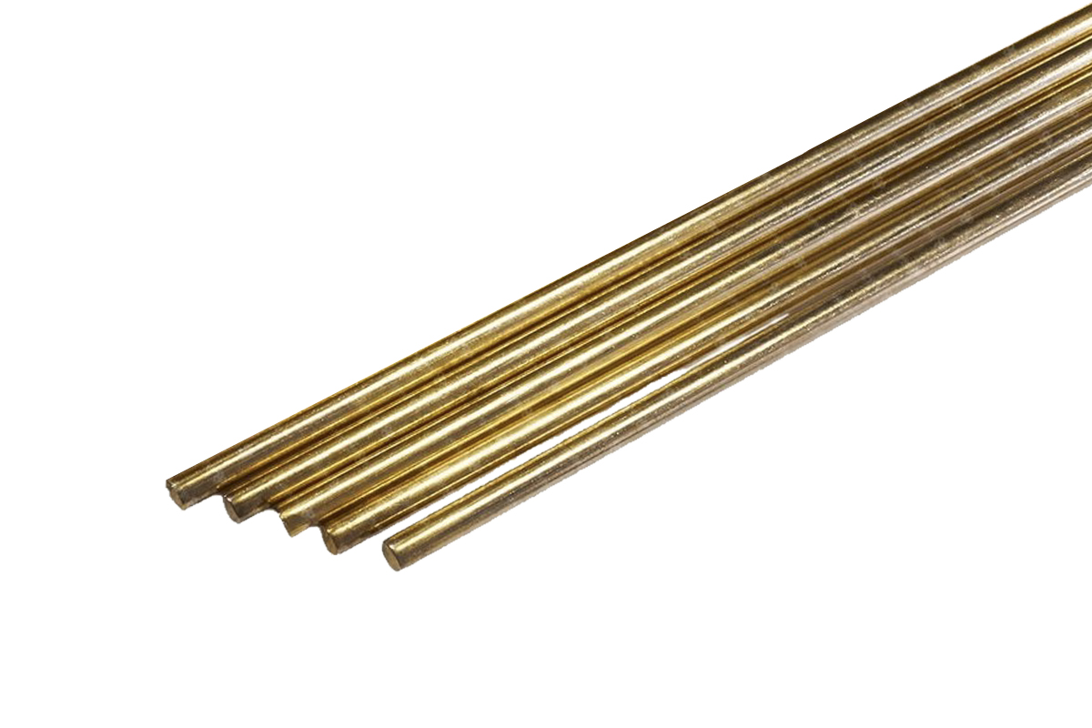 Прутки сварочные латунные КЕДР CuZn 40 D 2,0 мм (1000 мм, пачка 5 шт.)