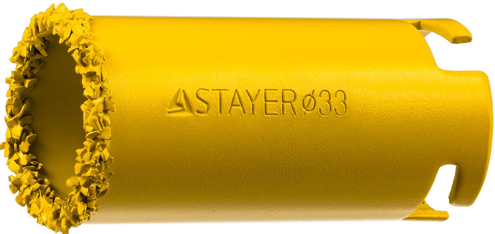 Коронка кольцевая 33 мм, L 55 мм, карбид вольфрама STAYER Professional 33345-33