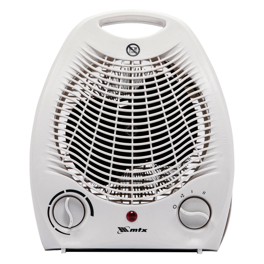 Тепловентилятор электрический, спиральный FHS-2000, 3 режима, вентилятор, нагрев 1000/2000 Вт MTX (96413)