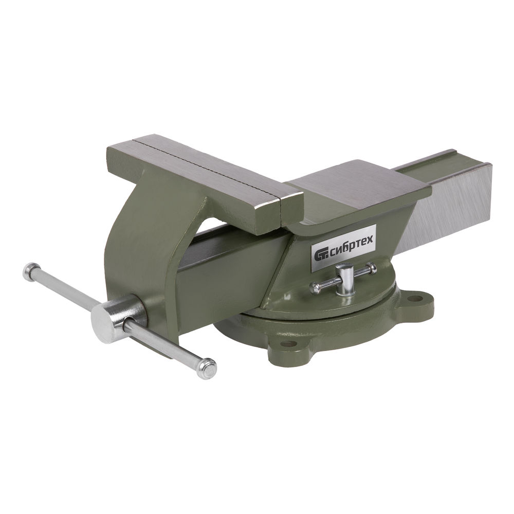 Тиски слесарные, 150 мм, стальные, поворотные Сибртех (18620)