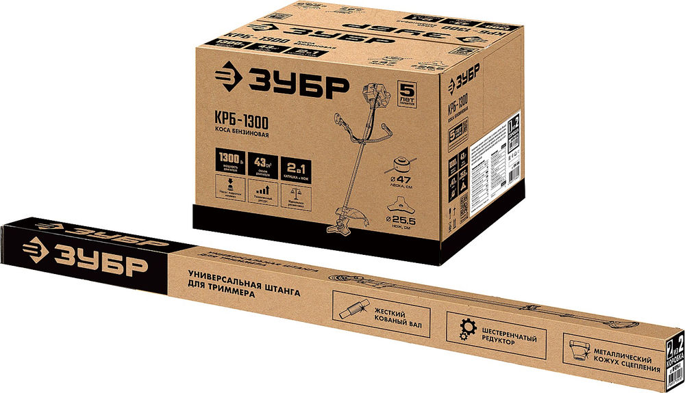 Триммер бензиновый 1.3 кВт ЗУБР КРБ-1300