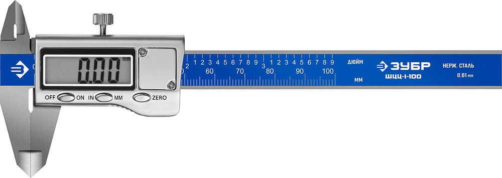 Штангенциркуль электронный ШЦЦ-I-100-0.01 100 мм ЗУБР Профессионал 34463-100