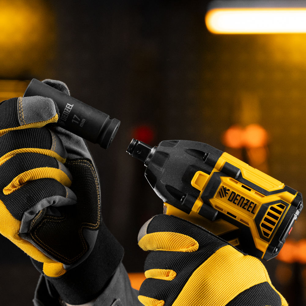 Гайковерт ударный аккумуляторный бесщет. CIWH-BL-20-350, Li-Ion, 20 В// Denzel (26520)