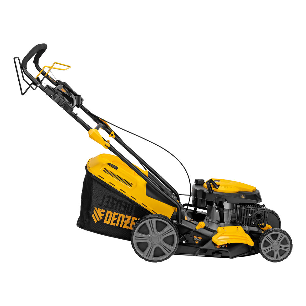 Газонокосилка бензиновая GLD-460SP, 146 куб.см, ширина 46 см, привод 7 уровней, травосборник 50 л Denzel (58803)