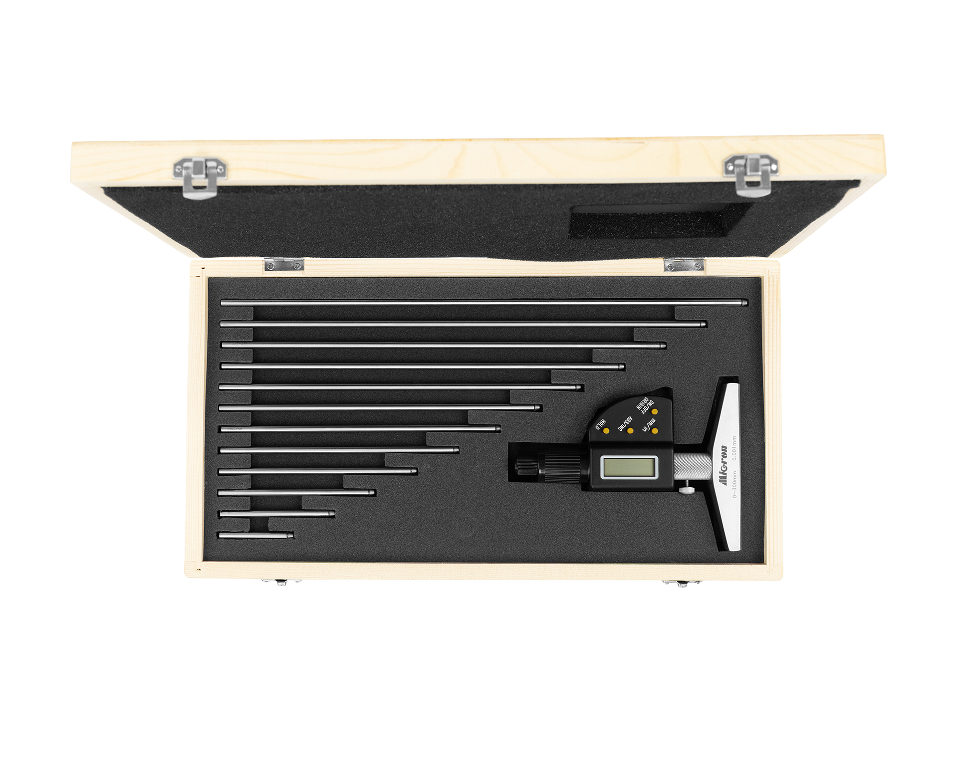 Глубиномер микрометрический цифровой ГМЦ-300 мм 0.001 электронный Микрон