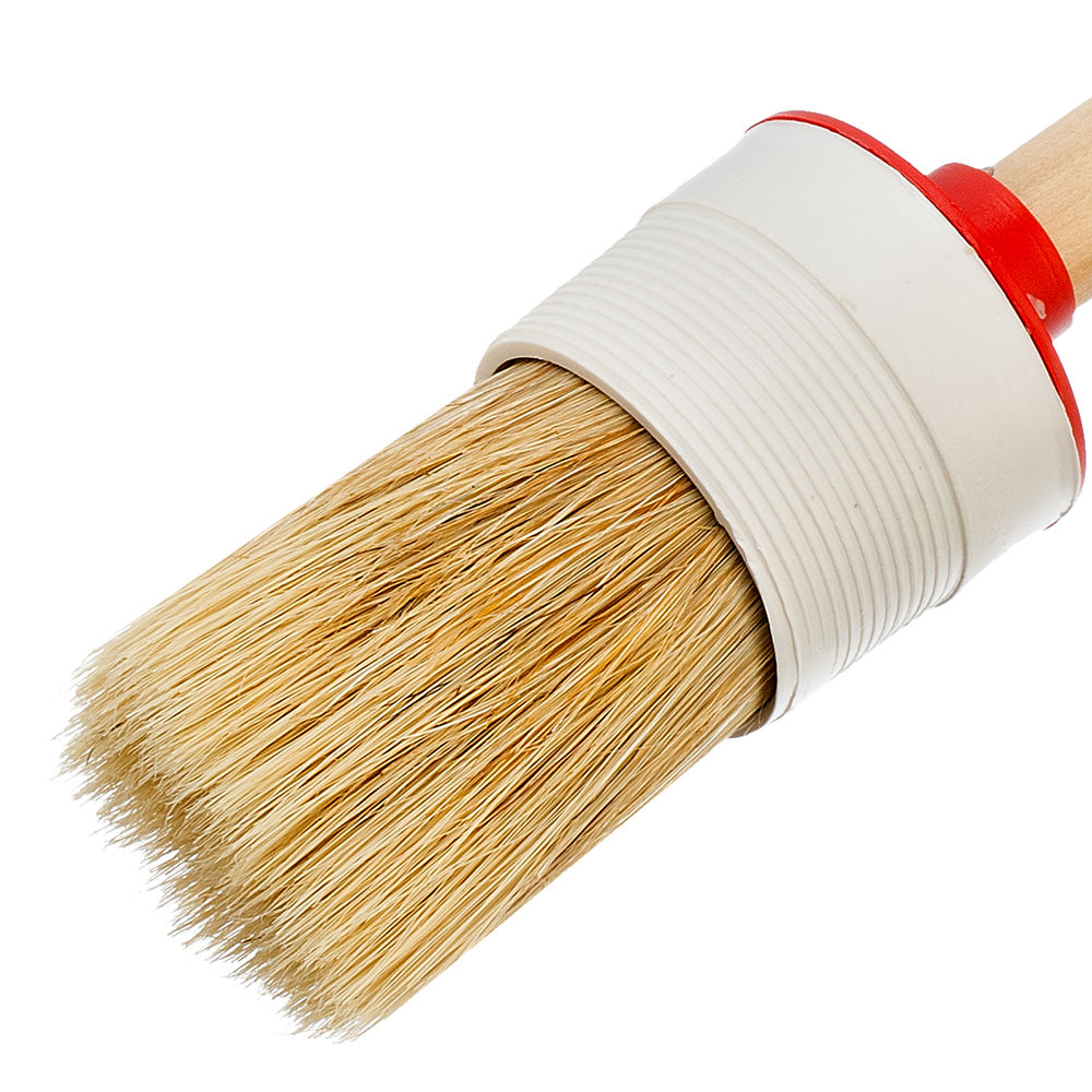 Кисть круглая №10 (40 мм) натуральная щетина, деревянная ручка MTX (82080)