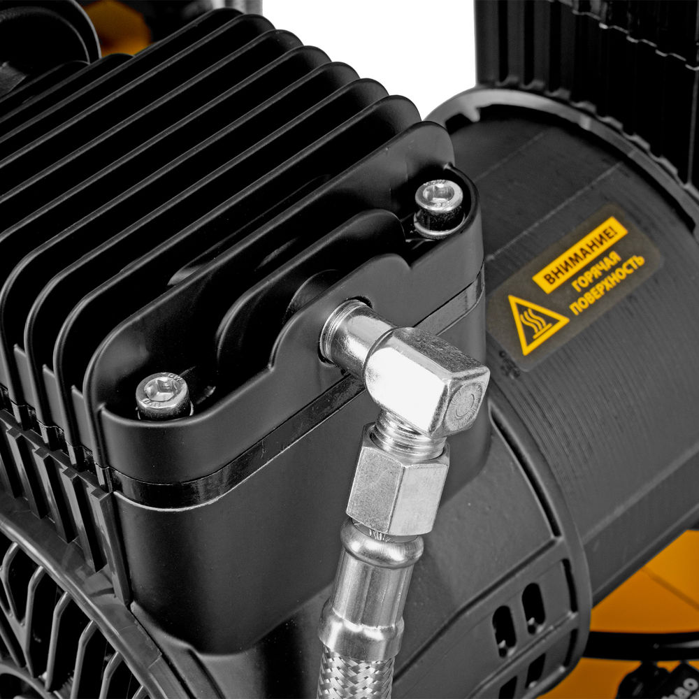 Компрессор безмасл. малошумный DLP-3000/100, 3 кВт, 2х1,5 кВт,100 л, 2850 об/мин,500 л/мин Denzel (58145)