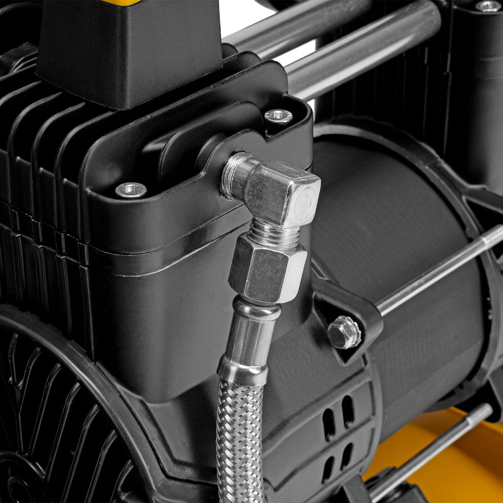 Компрессор безмасл. малошумный DLP-950/10, 950Вт,10 л, 2850 об/мин, 170 л/мин Denzel (58141)