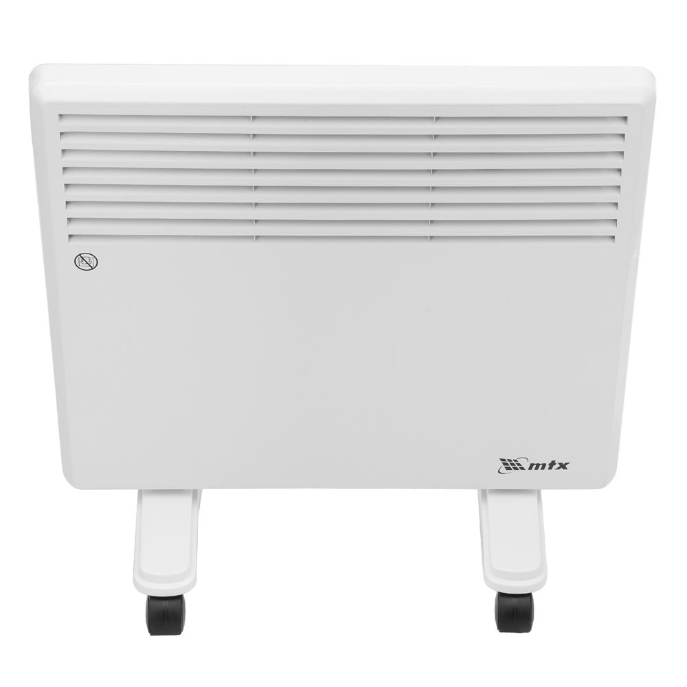 Конвектор электрический CH-1000, 1000 Вт, X-образный нагреватель, термостат, колеса MTX (98105)