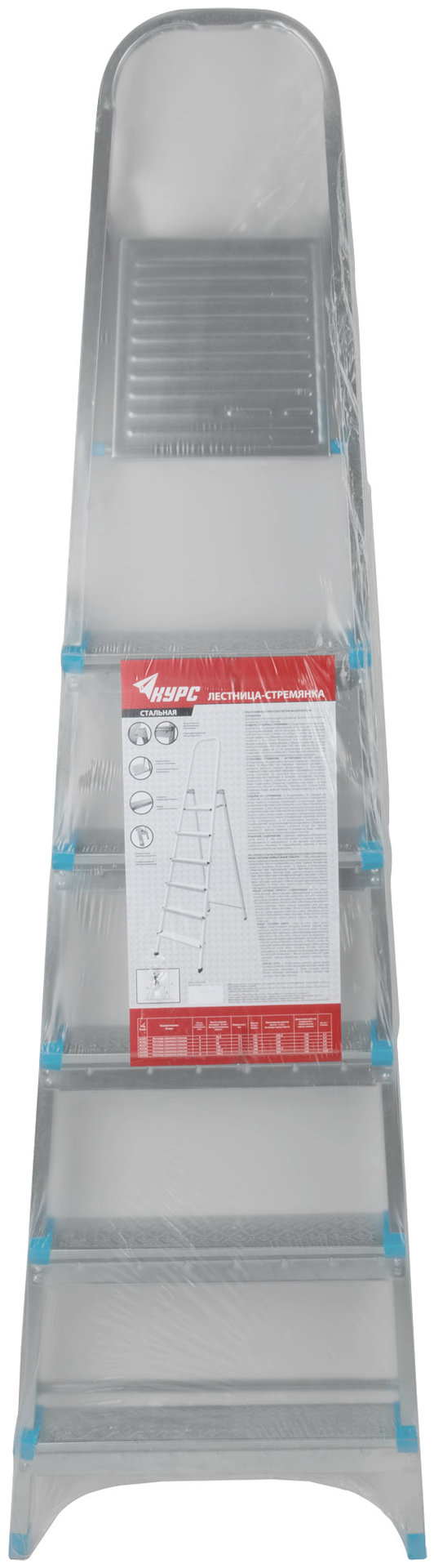 Лестница-стремянка стальная, 6 ступеней, вес 6,4 кг (65328)
