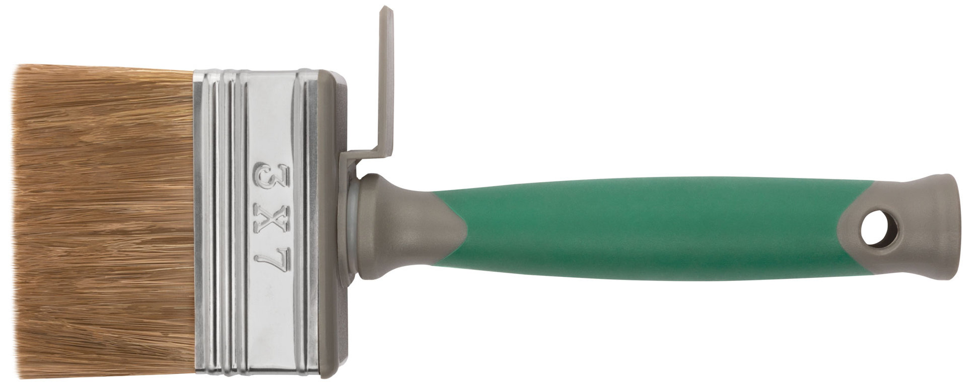 Макловица, 70% ПЭT/30% натуральная щетина, нерж. обжим, 2-К ручка, 70 х 30 мм (30-0591)