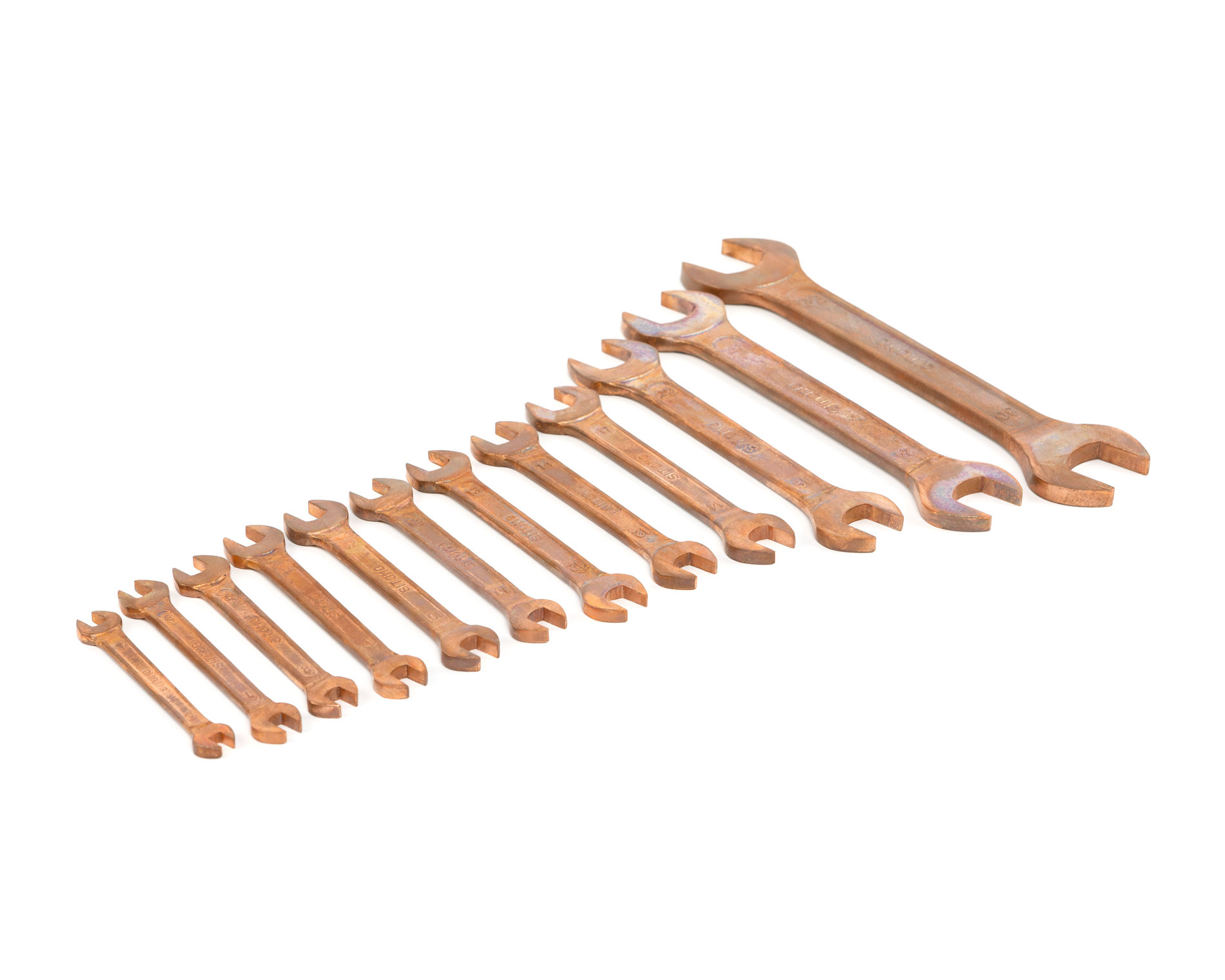 Набор ключей гаечных двусторонних 12шт. (6-32) омедненных SITOMO