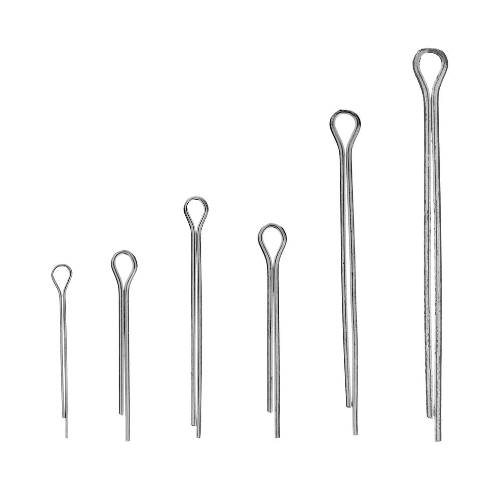 Набор шплинтов, S головки х L: 1.6 х 25.2, 3 х 25.2, 3 х 38, 3, 1 х 32, 3, 1 х 50.4 х 63 мм, 555 предметов Сибртех (47604)