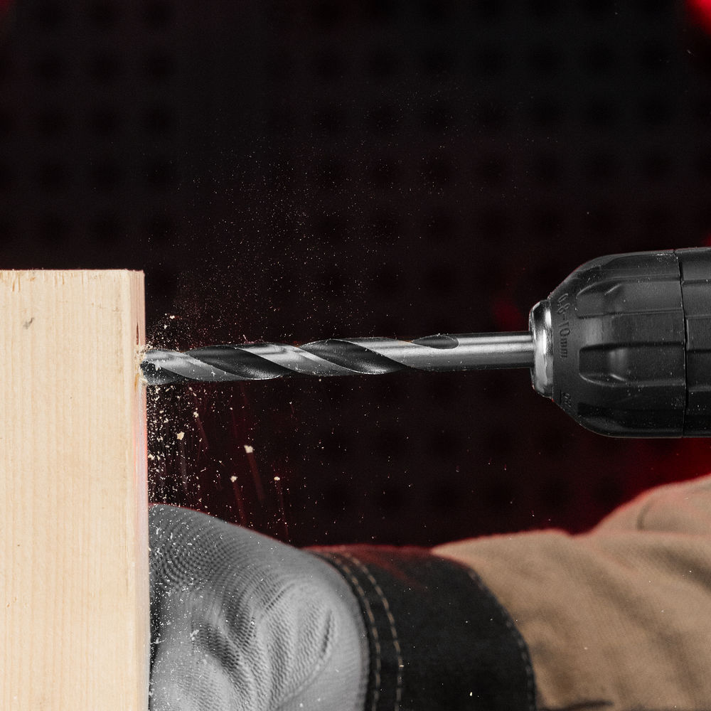 Набор сверл по дереву, 3-4-5-6-7-8-9-10 мм, 8 шт, цилиндрический хвостовиковик, пластиковый кейс, Matrix (70282)