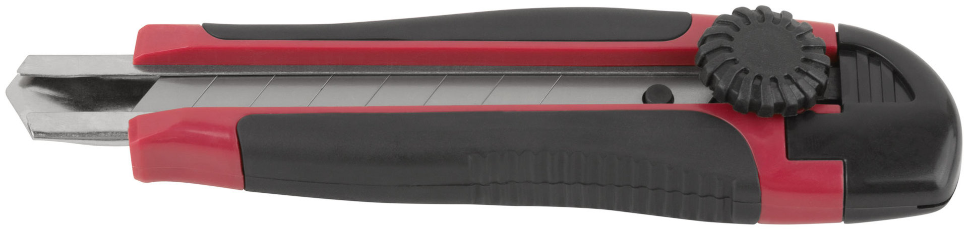 Нож технический Стронг 18 мм усиленный, прорезиненный, вращ.прижим (10180)