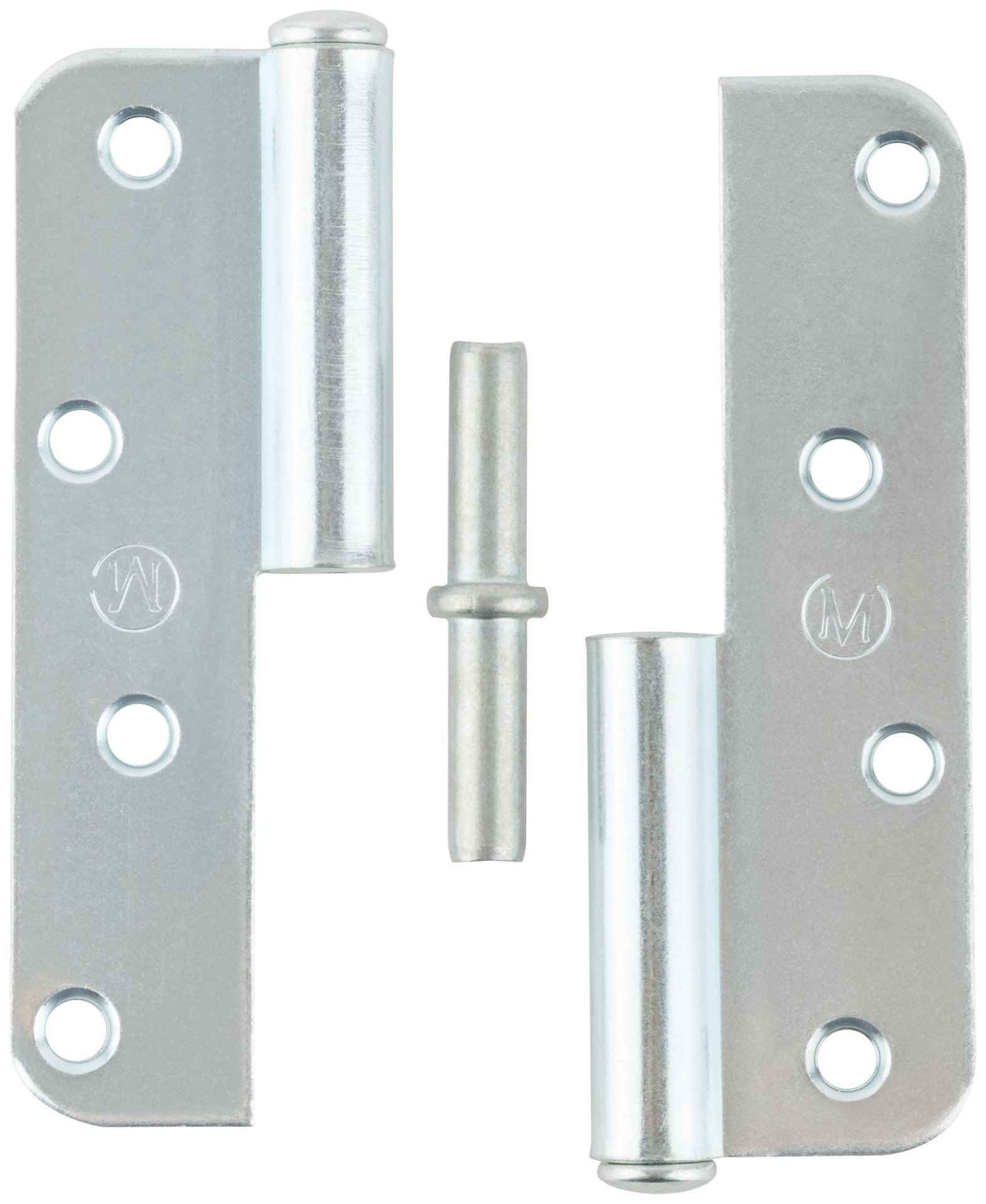 Петля накладная оцинкованная, тип ПН, 110 мм, левая (66392)