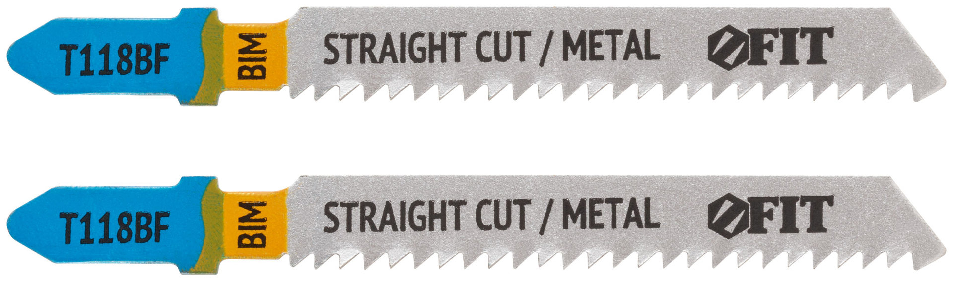 Полотна по металлу, Bimetal, фрезерованные, волнистые зубья, 76/51/2 мм (T118BF), 2 шт. (40919)