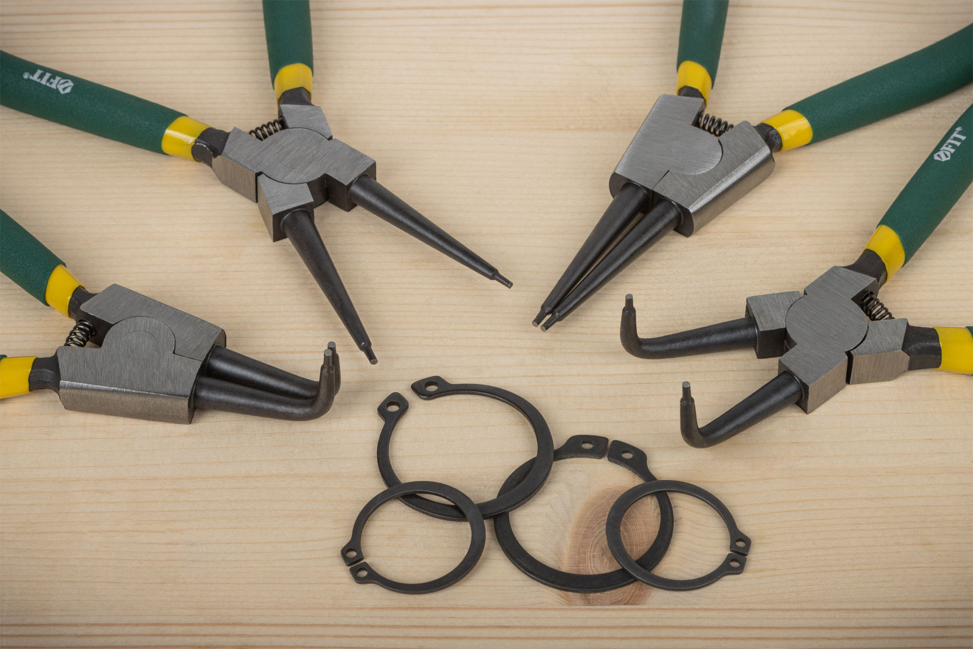 Разжимы стопорных колец 170 мм, набор 4 шт. (64760)