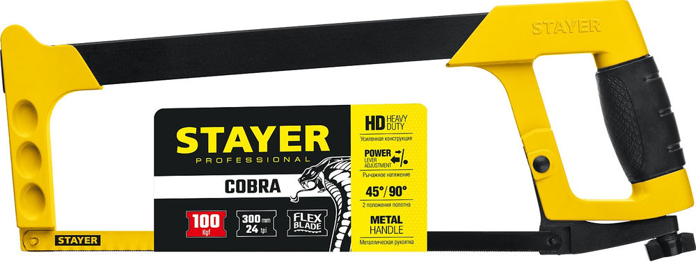 Ножовка по металлу 300 мм Cobra STAYER 2-15791