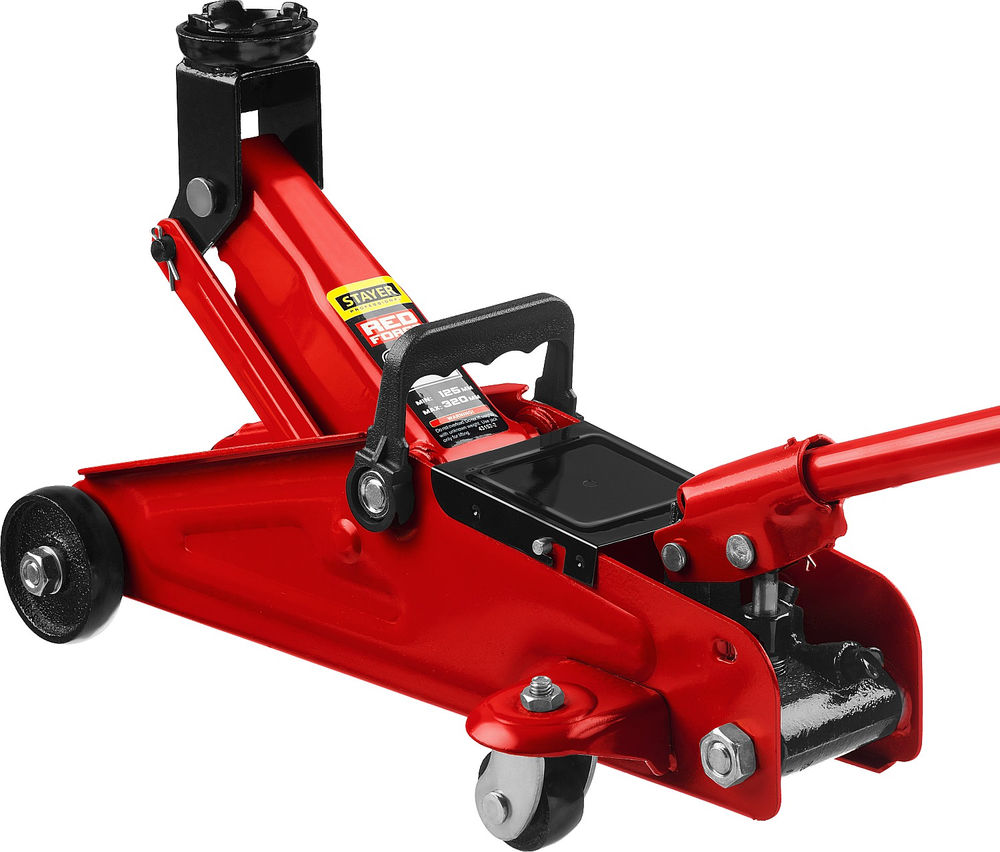 Домкрат подкатной 2 т, 125 - 320 мм для легковых а/м R-22 RED FORCE Professional STAYER 43152-2