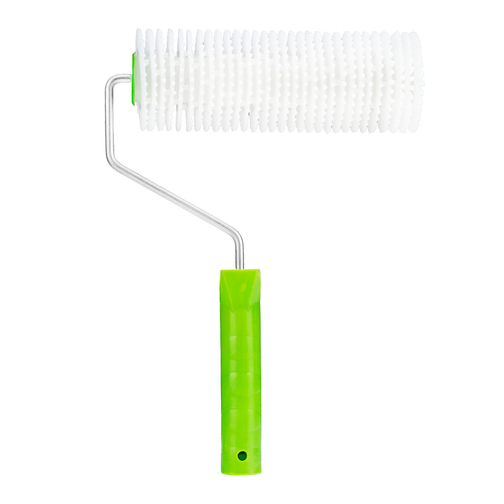 Валик игольчатый для наливных полов с ручкой, 200 мм Сибртех (81100)