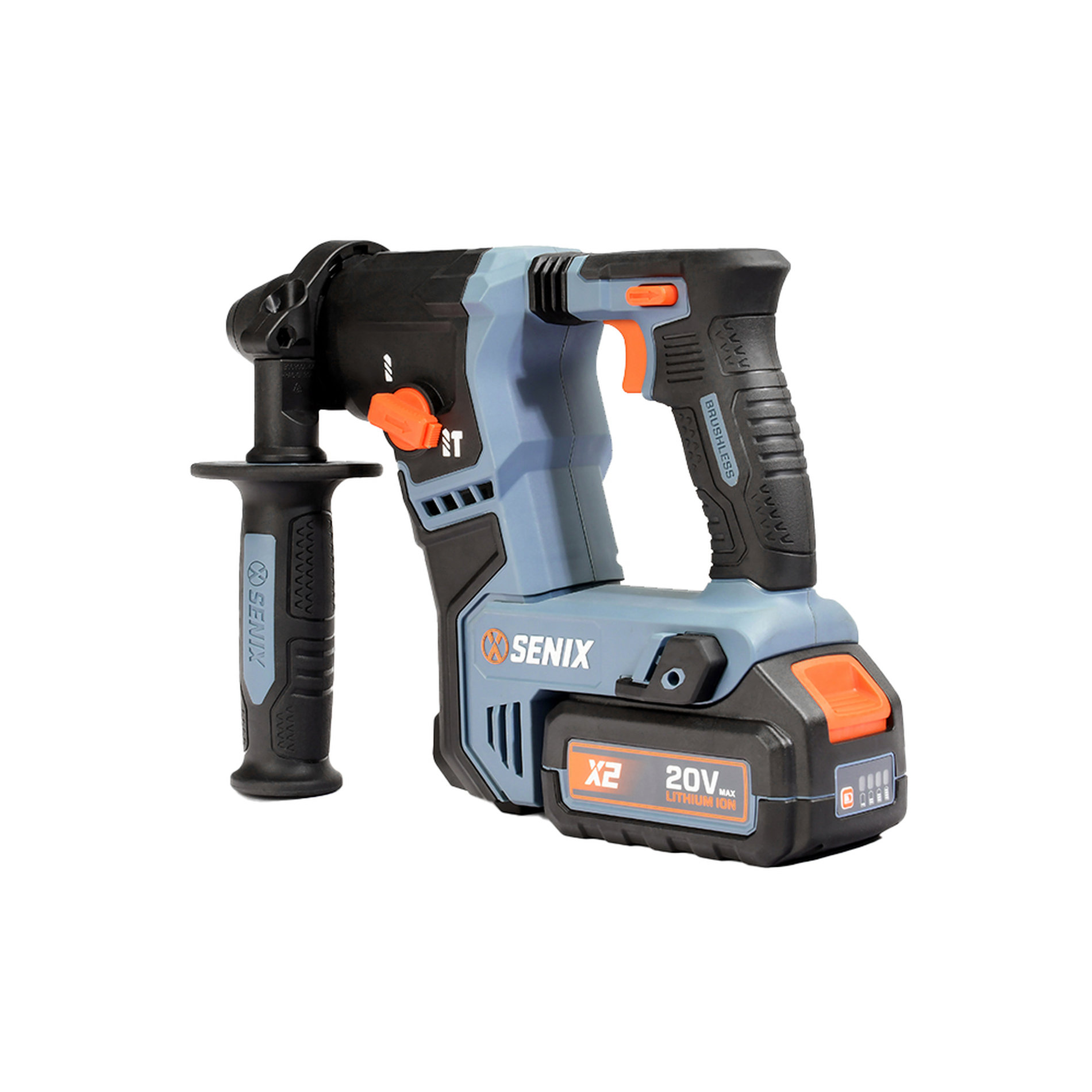 Перфоратор SDS-plus, 1.2Дж, 17 мм, 1х4Ач, ЗУ, кейс X2 20В