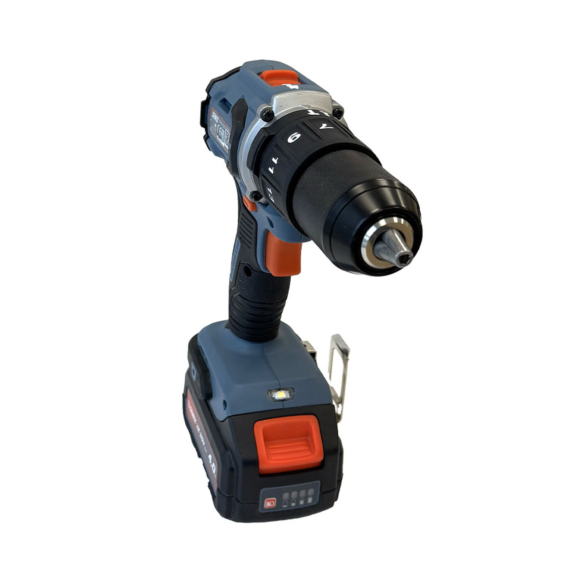 Ударная дрель-шуруповерт, 60 Нм, 1х4Ач, ЗУ, кейс X2 20В