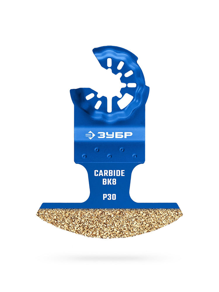 Полотно CARBIDE ВК8 Р30 70 x 2.8 мм с твердосплавной крошкой: керамика, кирпич, пенобетон ЗУБР StarQuick 15580-70-2.8
