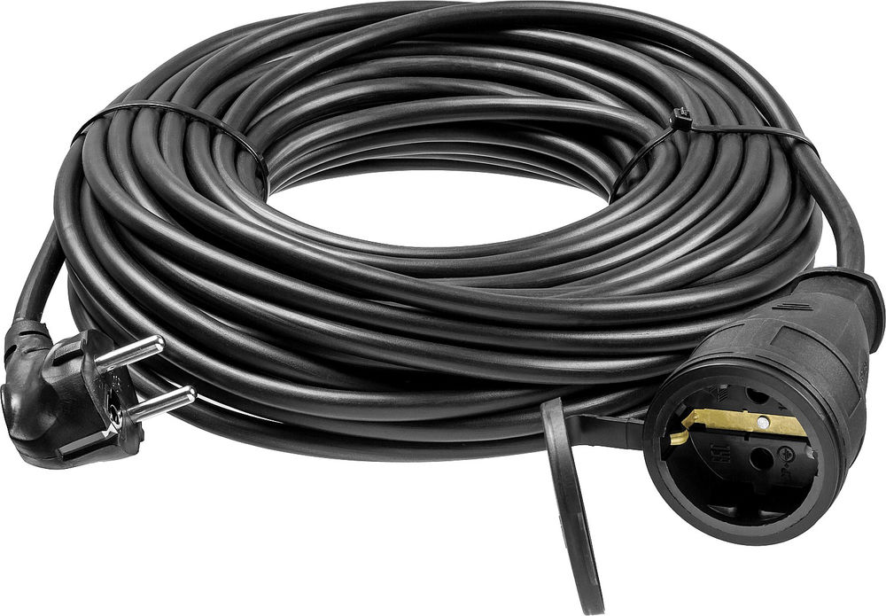 Удлинитель-шнур силовой ПВС 3 x 1.5 мм2 20 м 3500 Вт IP44 ЗУБР ПВС-315-Ш Профессионал 55020-20
