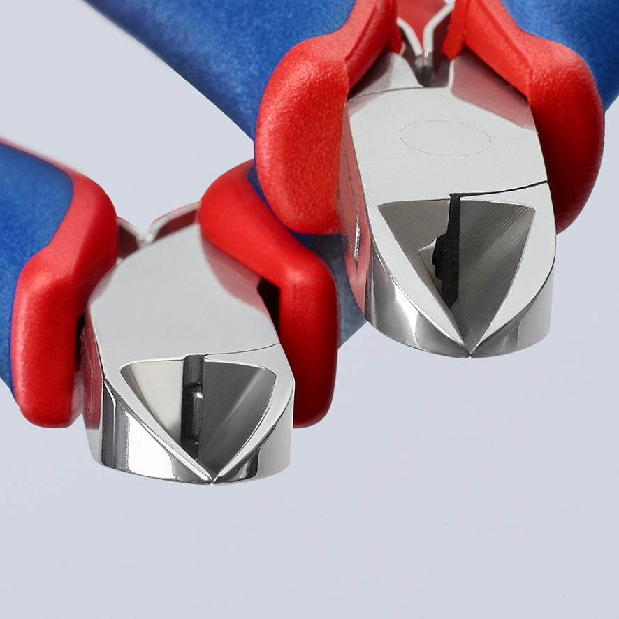 Бокорезы для электроники, округлая головка, 115 мм, 2-комп ручки (KN-7702115)