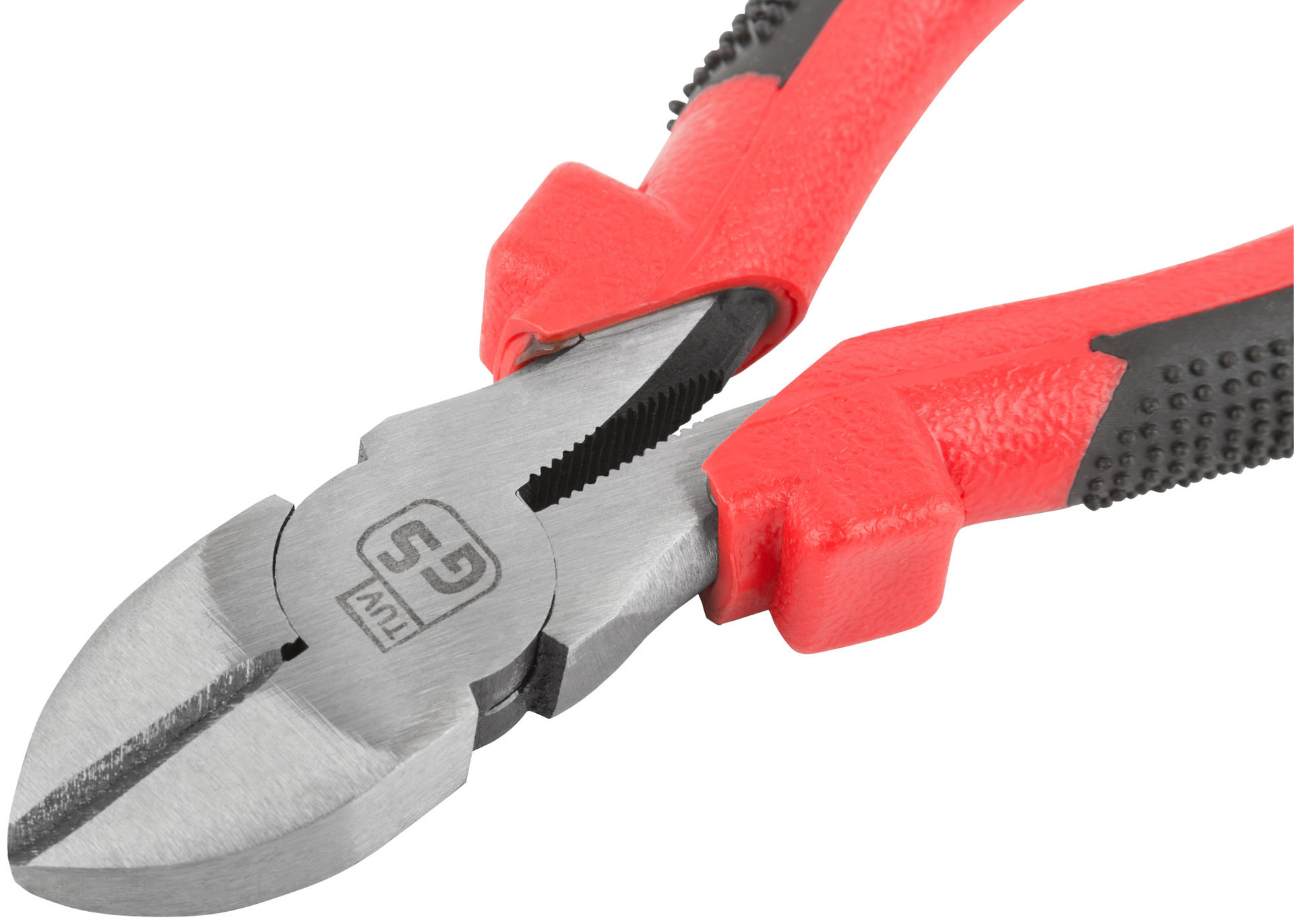 Бокорезы Стандарт, красно-черные пластиковые ручки, полированная сталь 165 мм