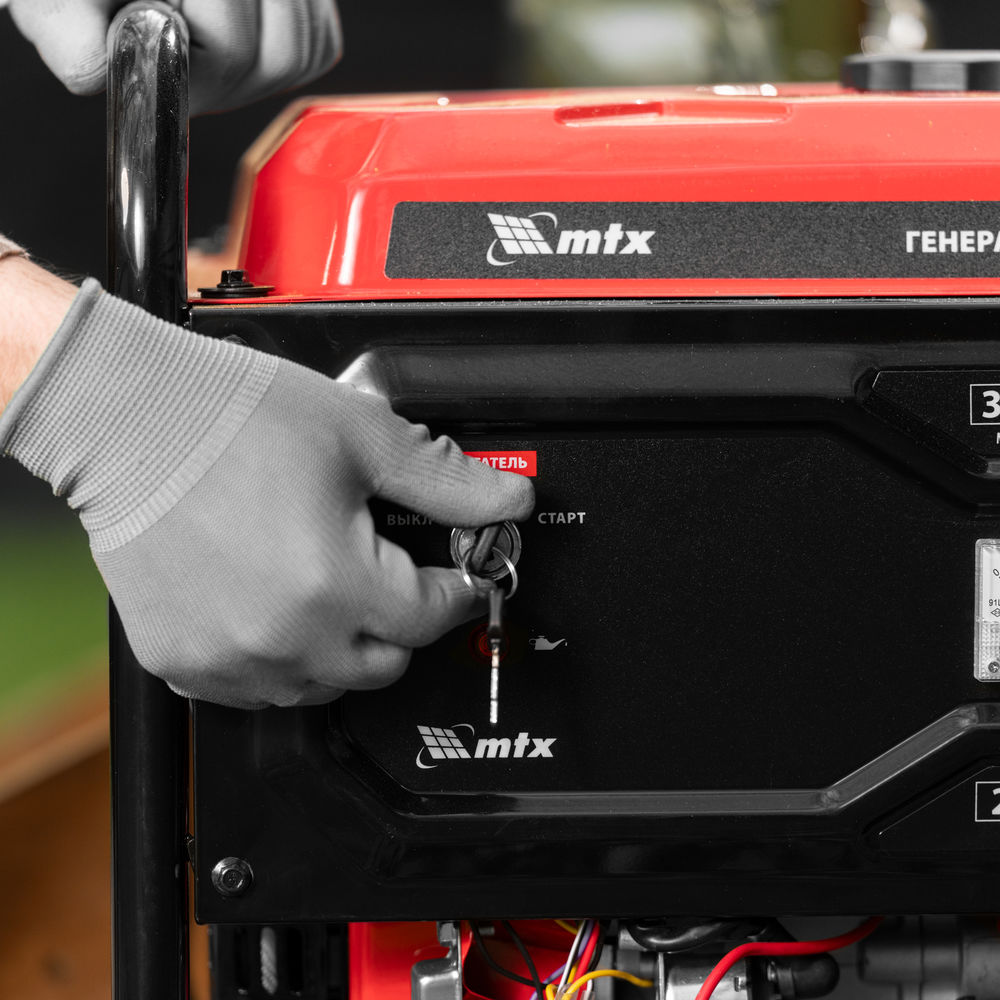 Генератор бензиновый RS-4000E, 3,3 кВт, 230В, электростартер MTX (946125)